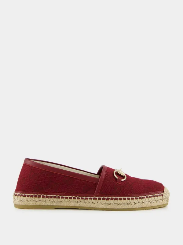 Rosso Ancora Red Espadrilles with Horsebit sold by Fashion Clinic