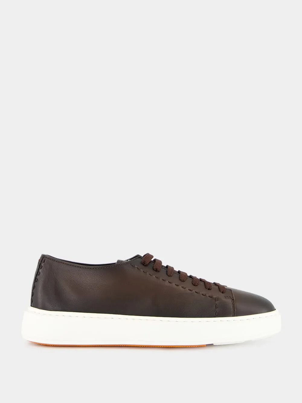 Brown Sneakers L-Top Clean Row Leather sold by Fashion Clinic