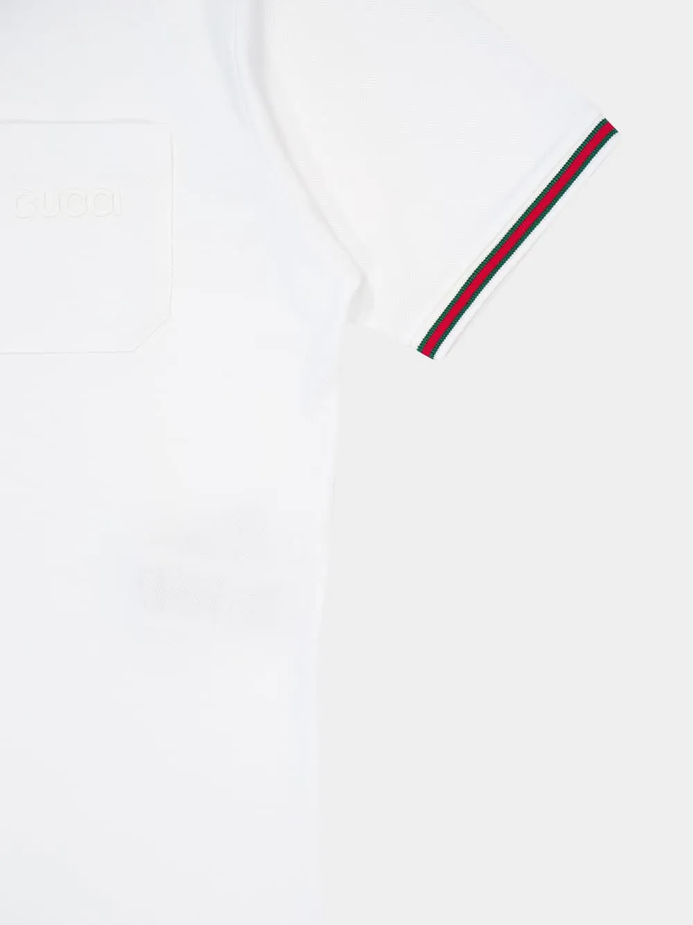 White Polo Stretch Piquet Cotton sold by Fashion Clinic product image thumbnail 4