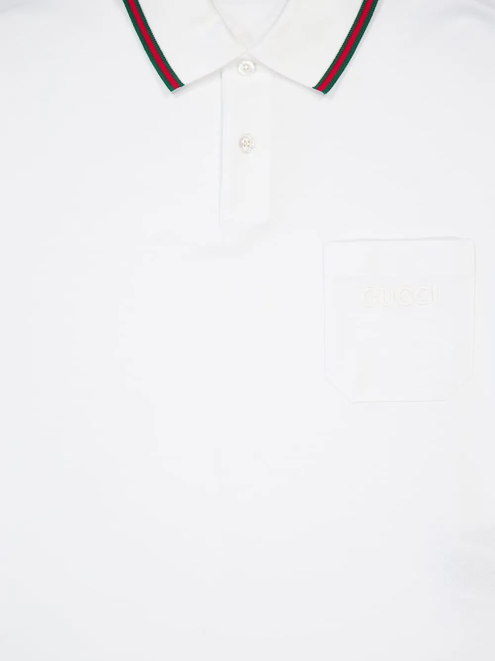 White Polo Stretch Piquet Cotton sold by Fashion Clinic product image thumbnail 3