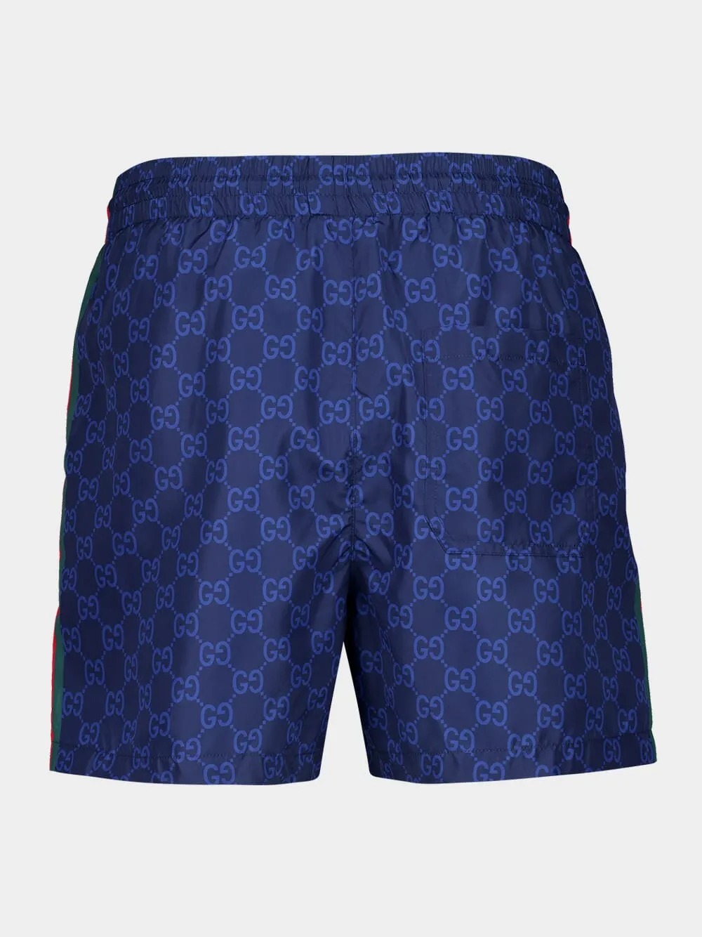 Navy Blue GG Swim Shorts Nylon sold by Fashion Clinic product image thumbnail 2