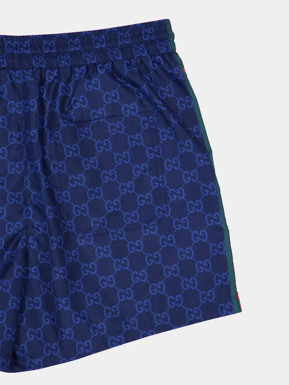 Navy Blue GG Swim Shorts Nylon sold by Fashion Clinic product image thumbnail 3