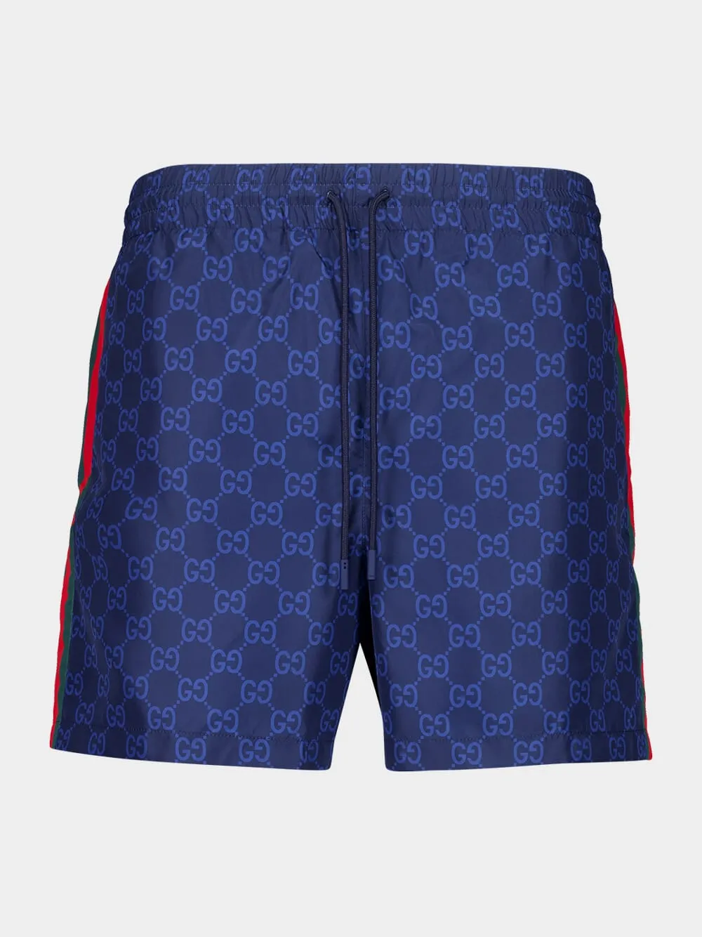 Navy Blue GG Swim Shorts Nylon sold by Fashion Clinic
