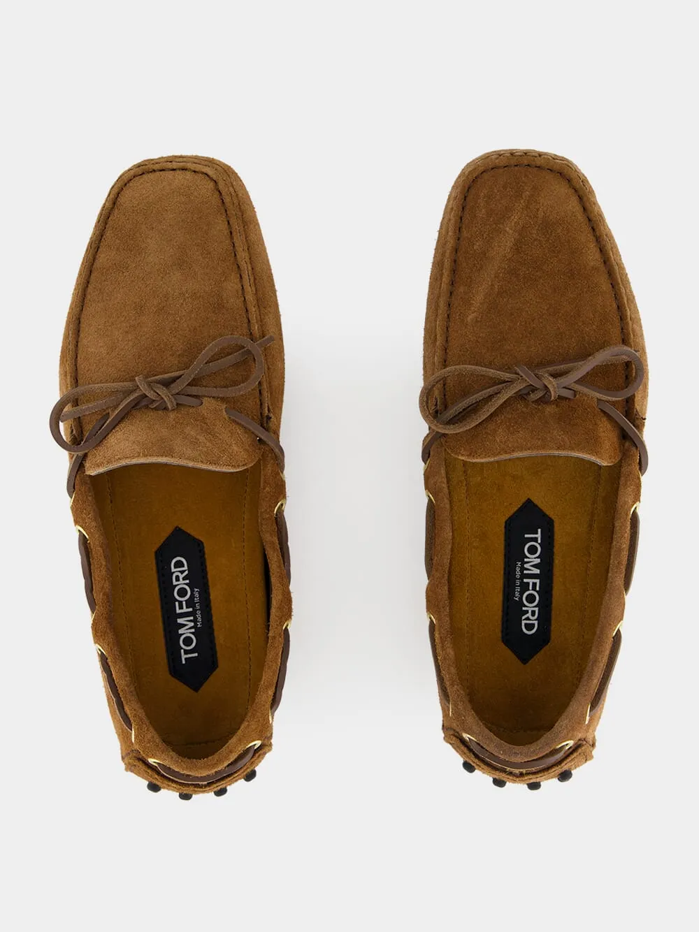 Dark Whiskey Suede Rod Driver Moccasins sold by Fashion Clinic product image thumbnail 4