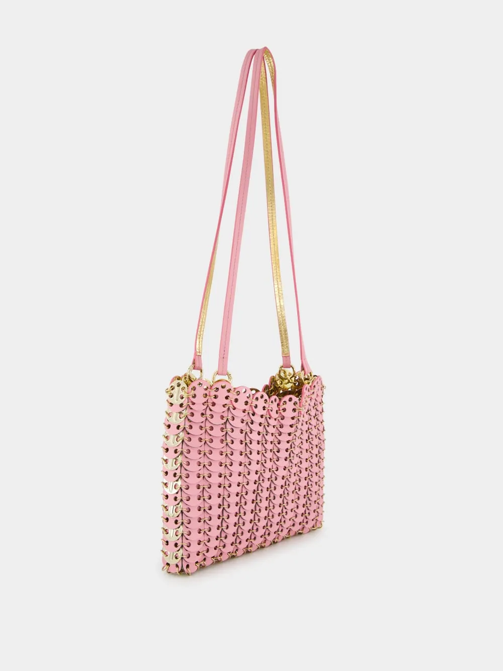 Pink and Gold 1969 Leather Flip Bag sold by Fashion Clinic product image thumbnail 4