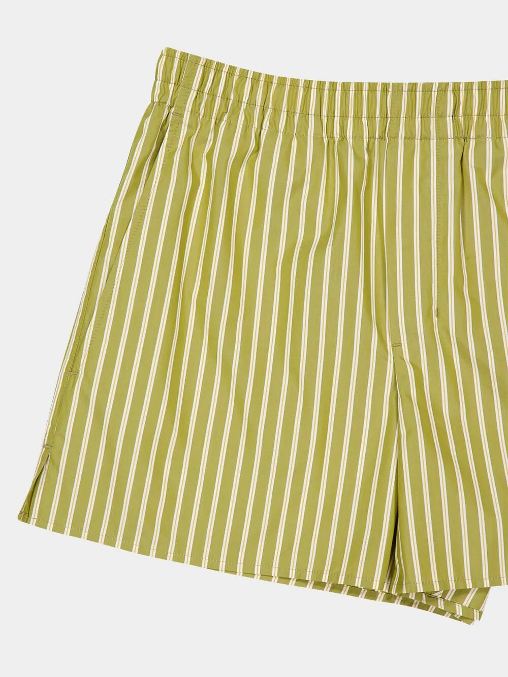 Khaki Cotton Elasticated Shorts sold by Fashion Clinic product image thumbnail 5