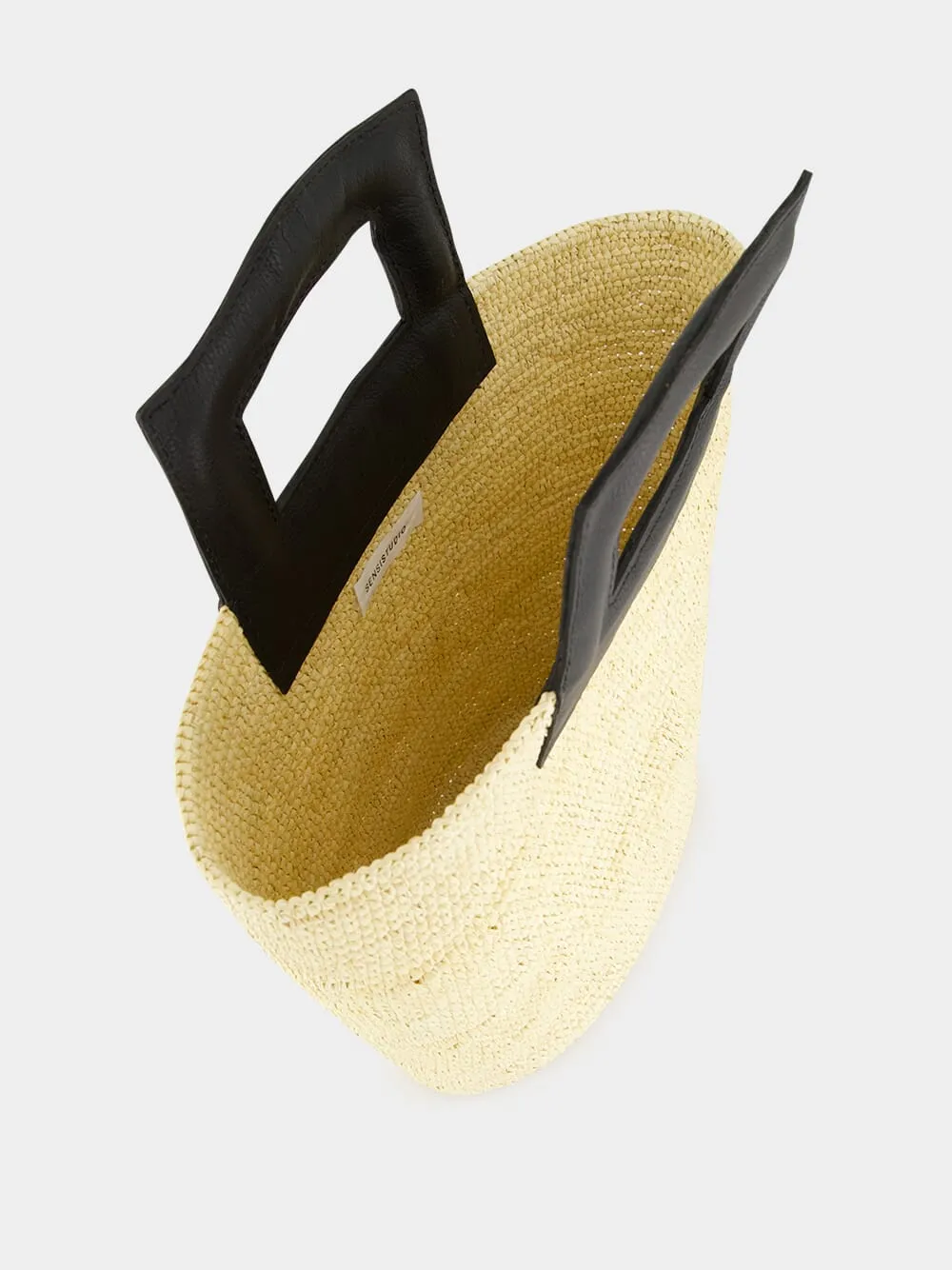 Natural Medium Oval Basket Bag sold by Fashion Clinic product image thumbnail 5