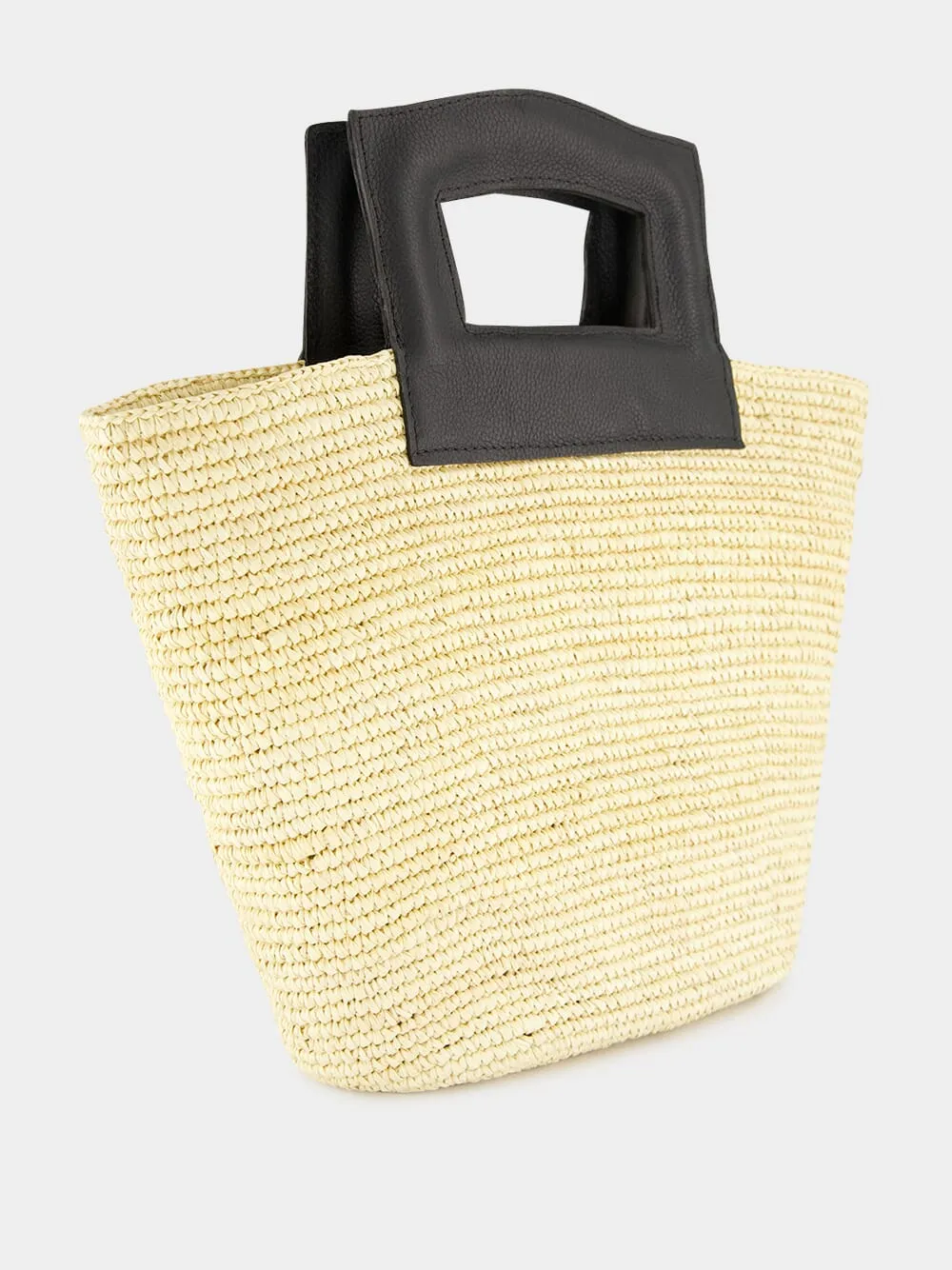 Natural Medium Oval Basket Bag sold by Fashion Clinic product image thumbnail 2