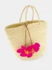 Bag Charm Hibiscus in Fuchsia Pink sold by Fashion Clinic
