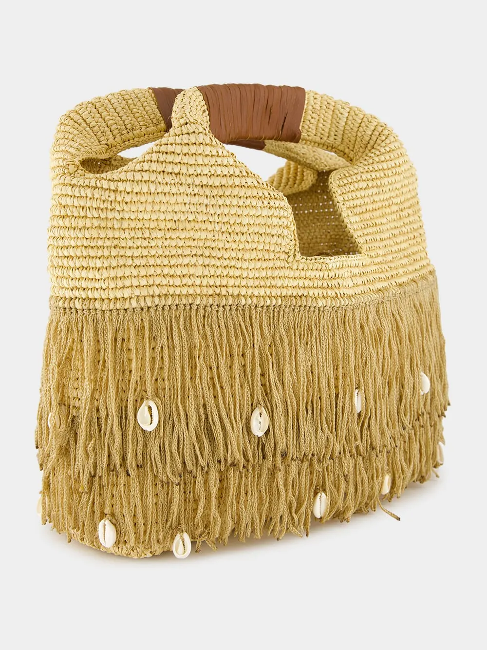 Fringed Basket Beach Bag sold by Fashion Clinic product image thumbnail 2