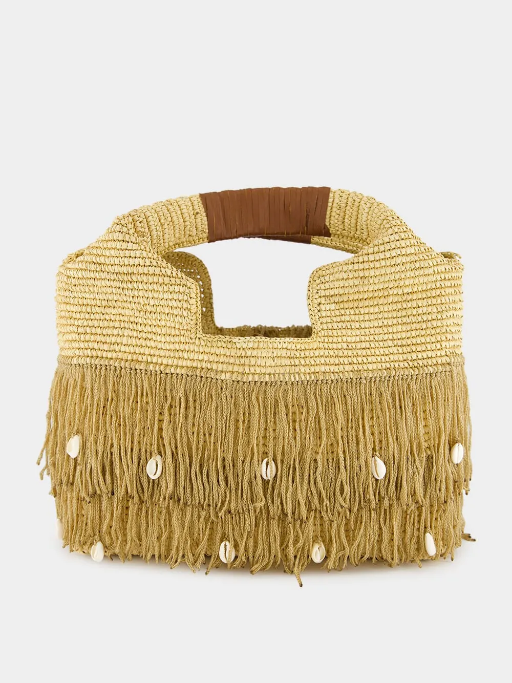 Fringed Basket Beach Bag sold by Fashion Clinic