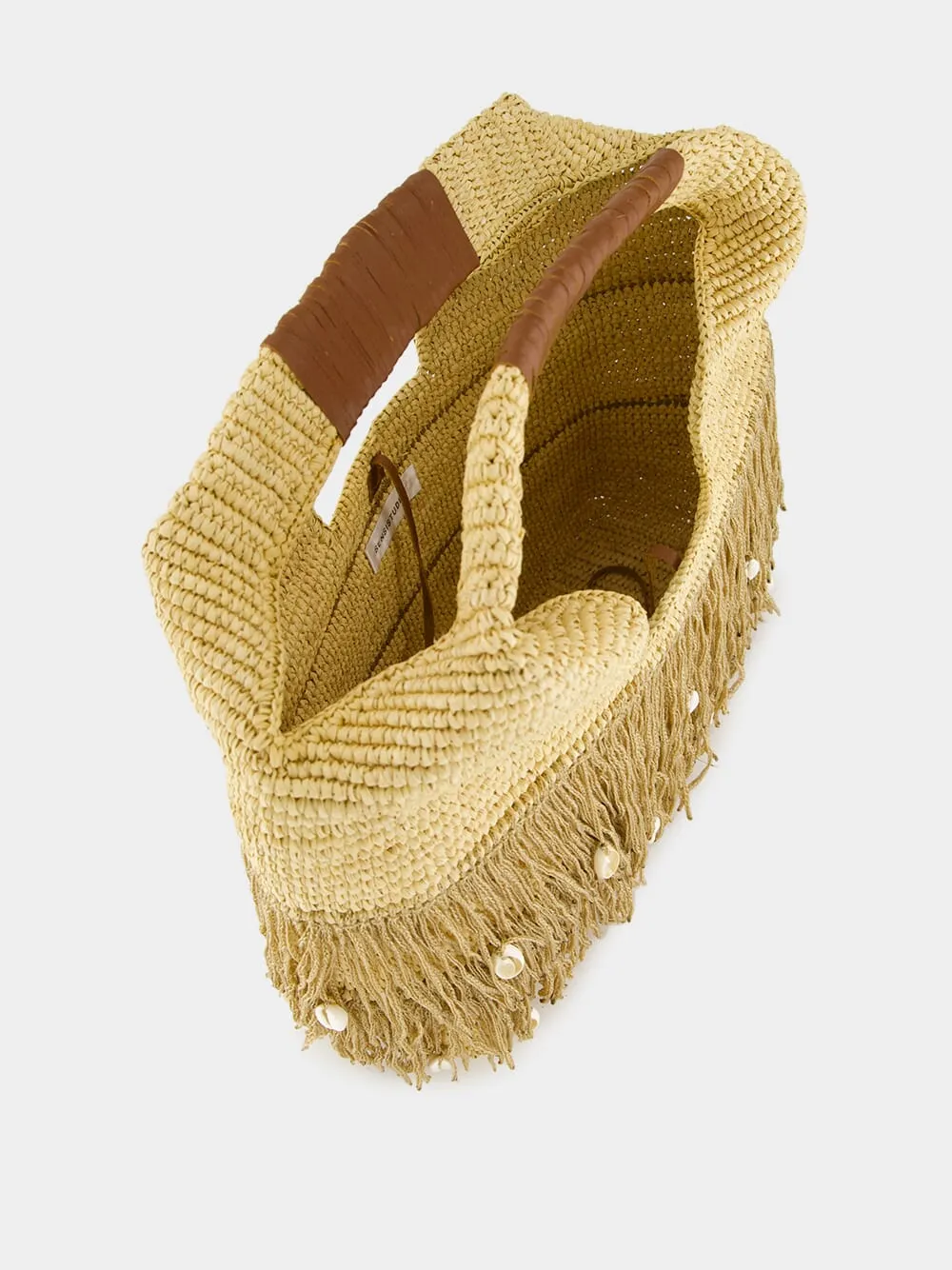 Fringed Basket Beach Bag sold by Fashion Clinic product image thumbnail 5