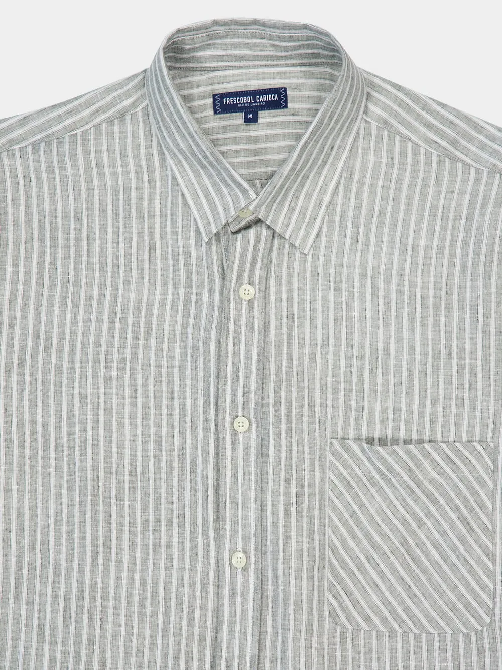 Dark Olive Telles Linen Shirt sold by Fashion Clinic product image thumbnail 3