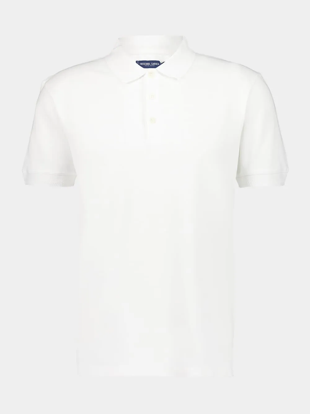White Horacio Cotton Polo Shirt sold by Fashion Clinic