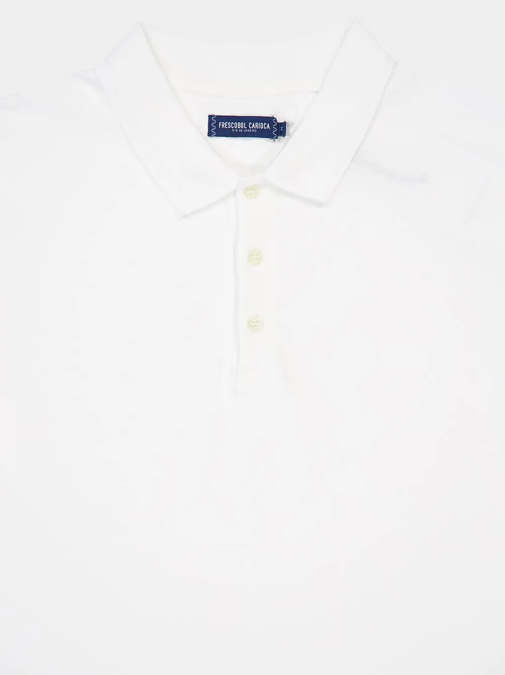White Horacio Cotton Polo Shirt sold by Fashion Clinic product image thumbnail 5