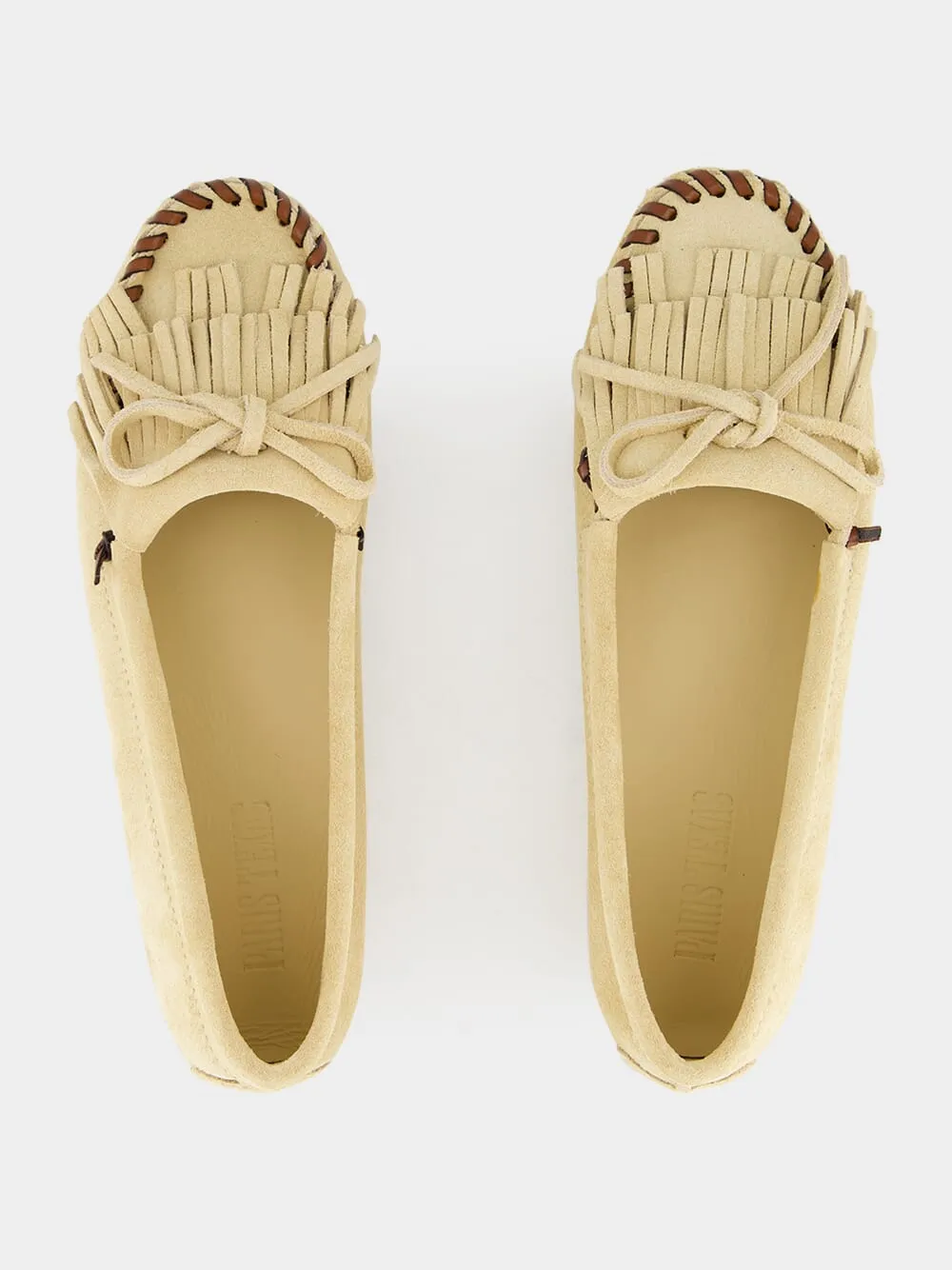 Ecru Indiana Suede Leather Loafers sold by Fashion Clinic product image thumbnail 4