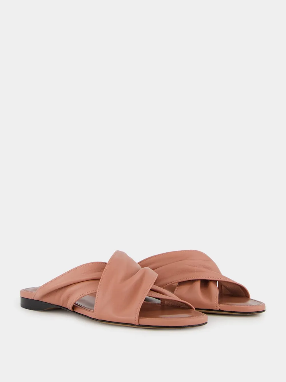 Texas Rose Flat Sandals in Nappa Leather sold by Fashion Clinic product image thumbnail 3