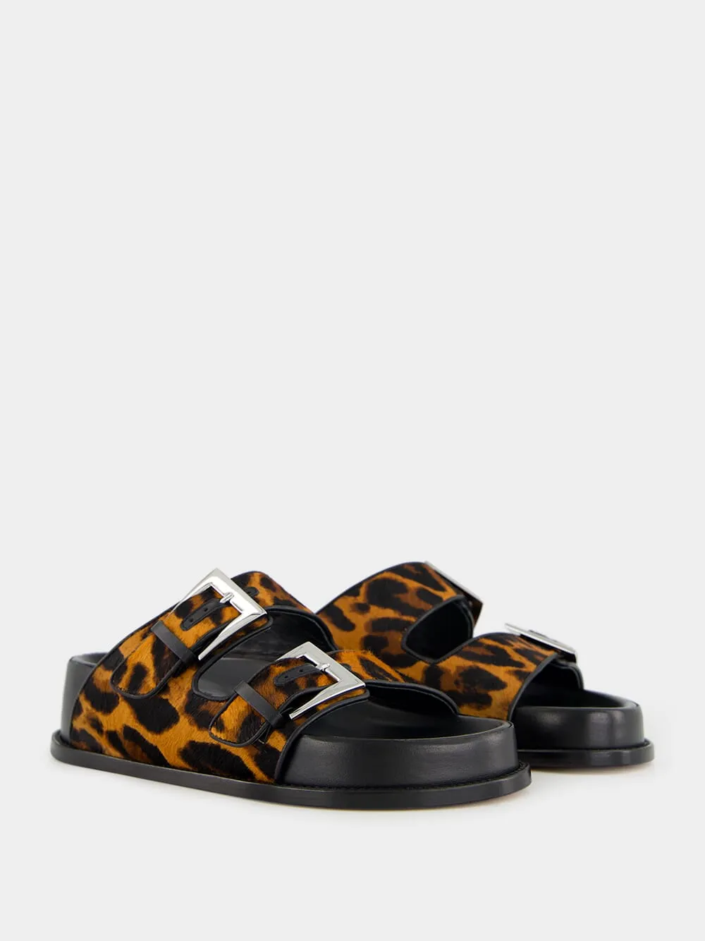 Leopard Cleveland Flat Sandals sold by Fashion Clinic product image thumbnail 3