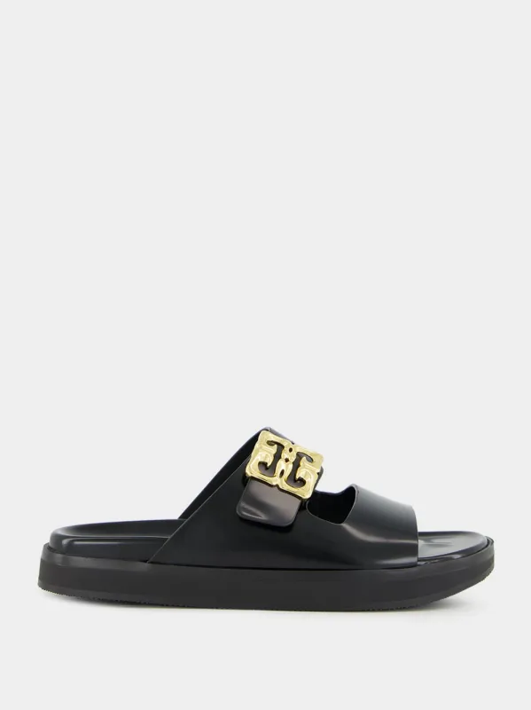 GUCCI｜SLIPPERS (738471 US000 1000) Gucci Interlocking G Slide Sandals 'Black' 738471-US000-1000