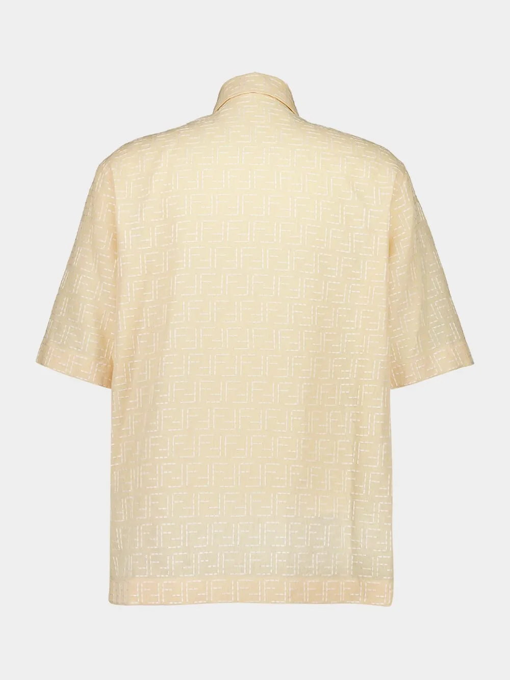 Yellow Linen FF Jacquard Shirt sold by Fashion Clinic product image thumbnail 2
