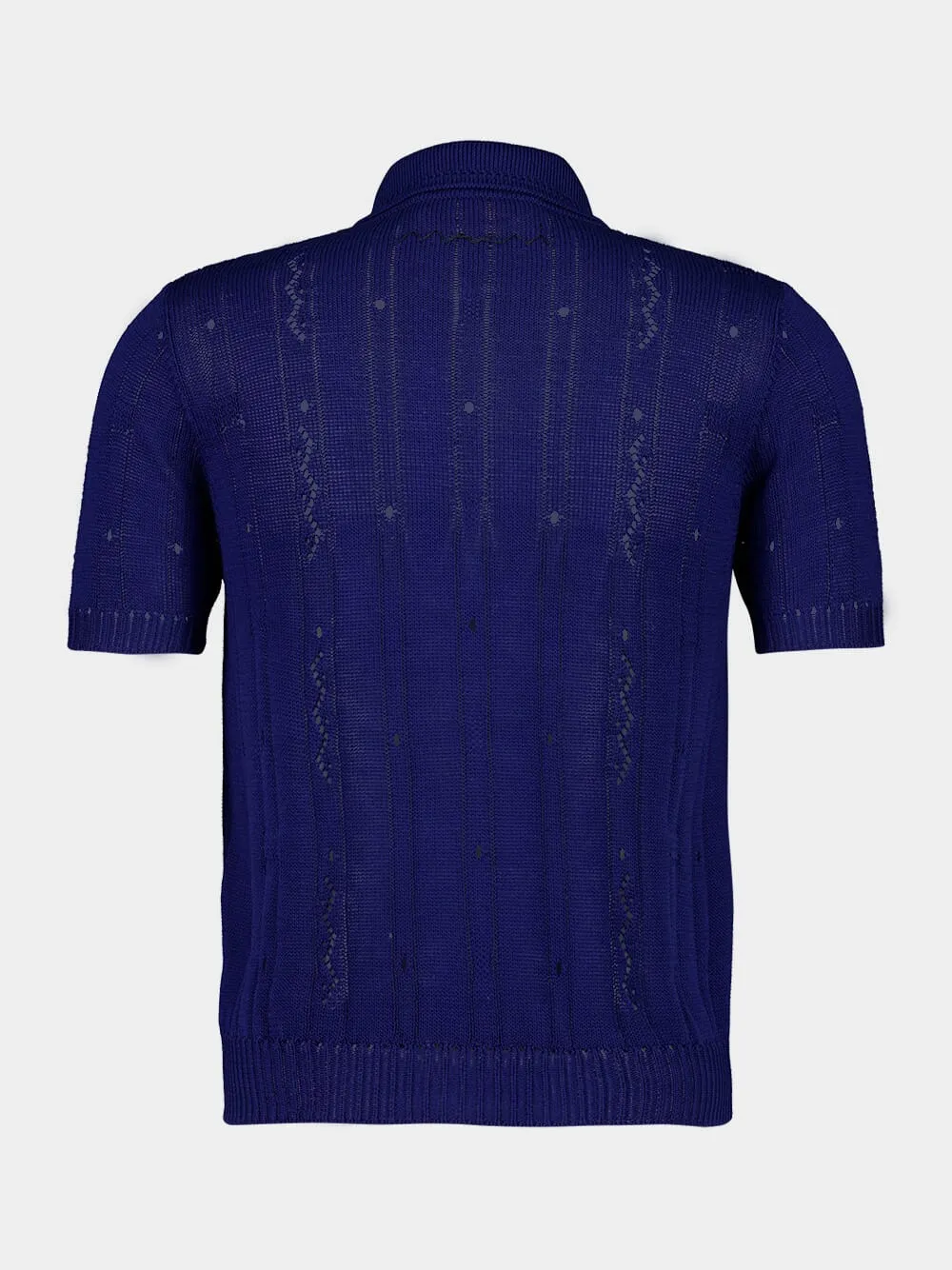 Bluette Knit Cotton Polo Shirt sold by Fashion Clinic product image thumbnail 2