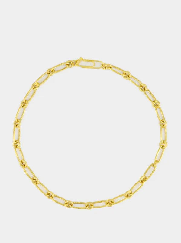 Gold Hazelnut Charm Bar Necklace sold by Fashion Clinic