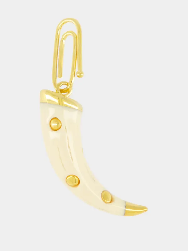 Gold and Ivory Caftan Moon Charm sold by Fashion Clinic