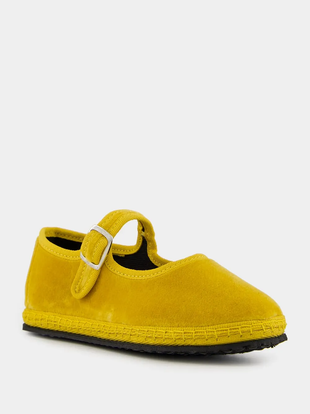 Mary Jane Bambino in Yellow Ribolla Velvet sold by Fashion Clinic product image thumbnail 2