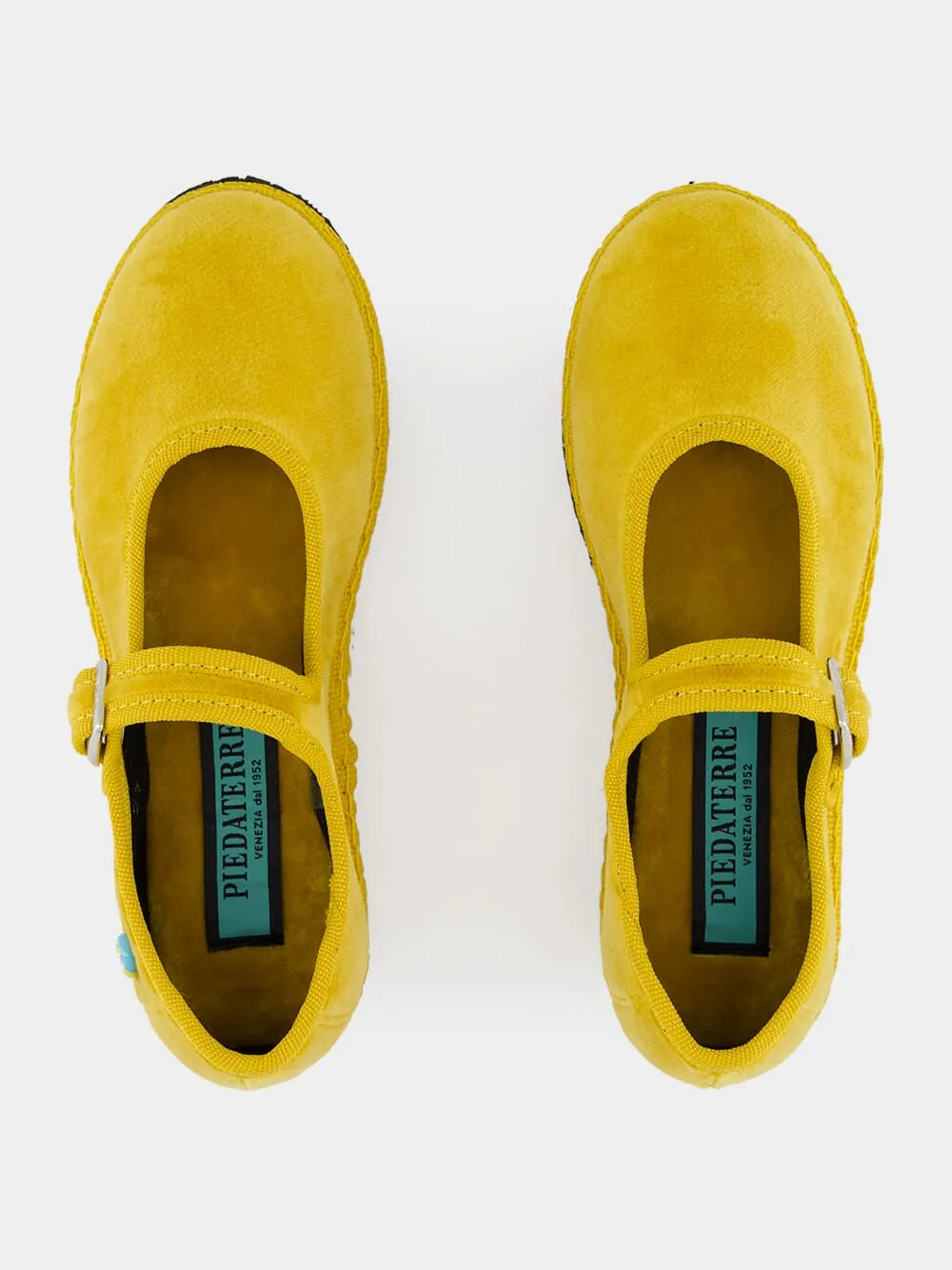 Mary Jane Bambino in Yellow Ribolla Velvet sold by Fashion Clinic product image thumbnail 4