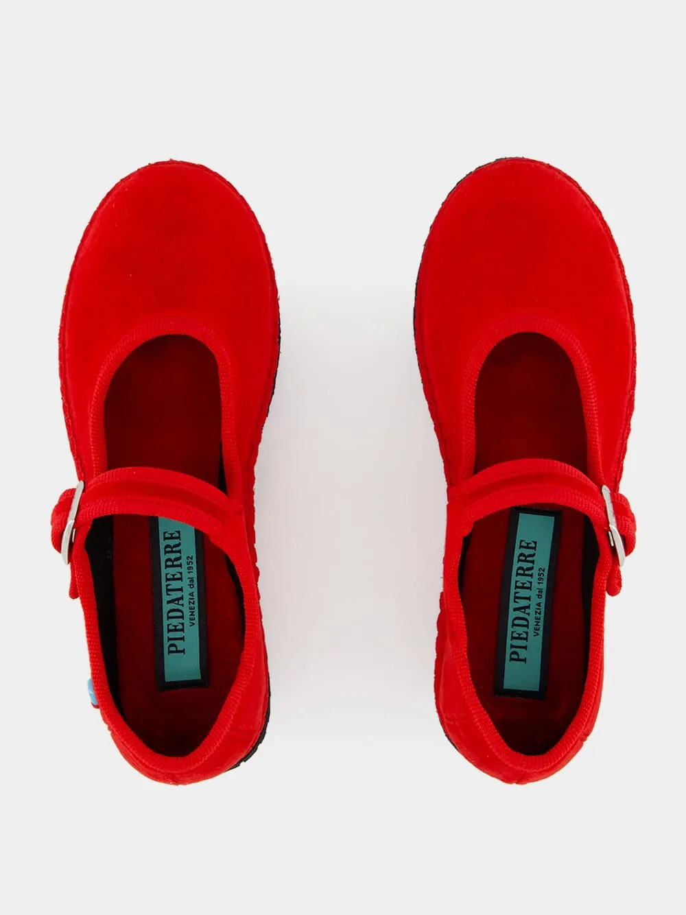 Mary Jane Bambino in Red Refosco Velvet sold by Fashion Clinic product image thumbnail 3