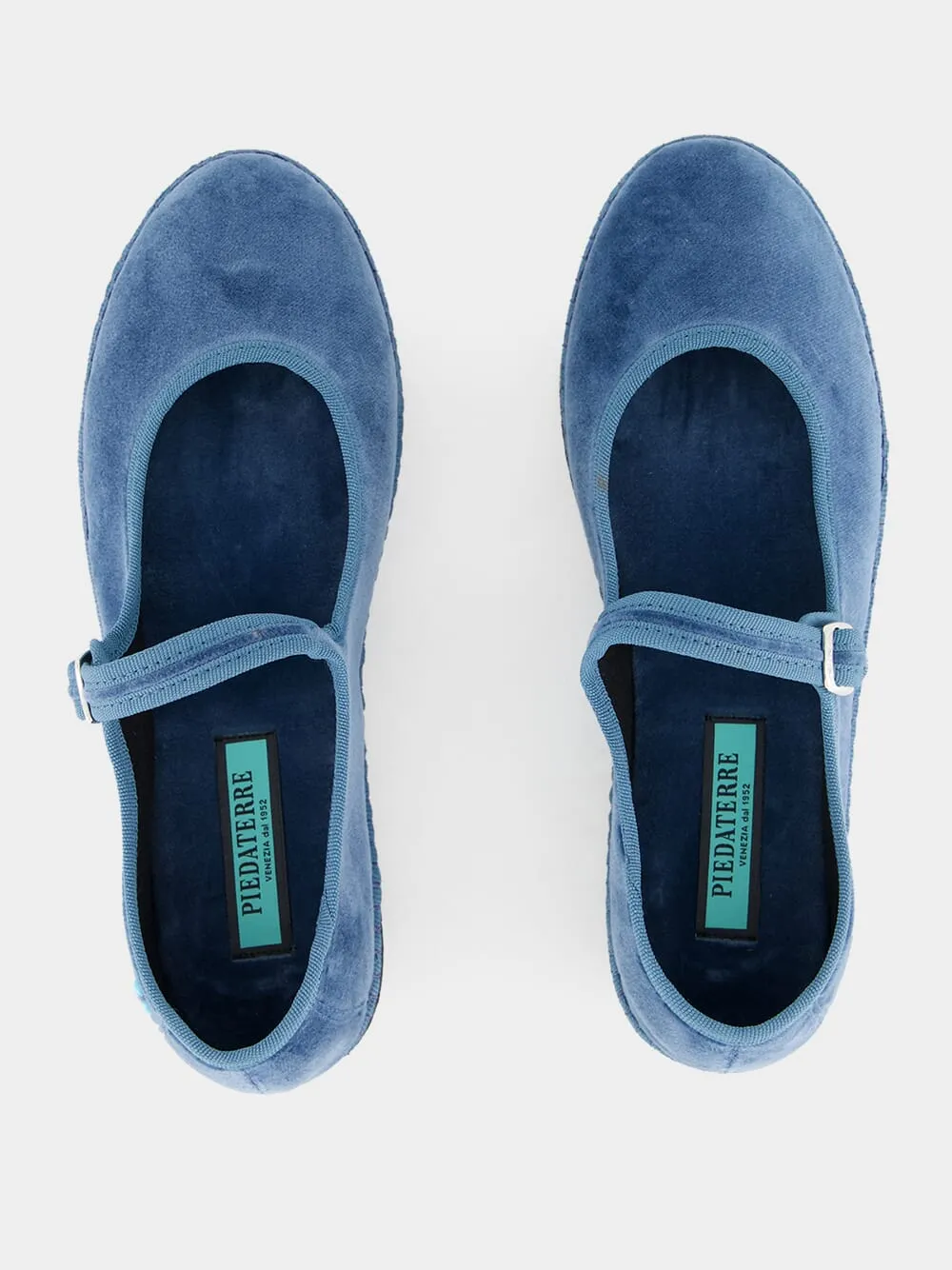 Mary Jane in Adriatic Blue Velvet sold by Fashion Clinic product image thumbnail 4