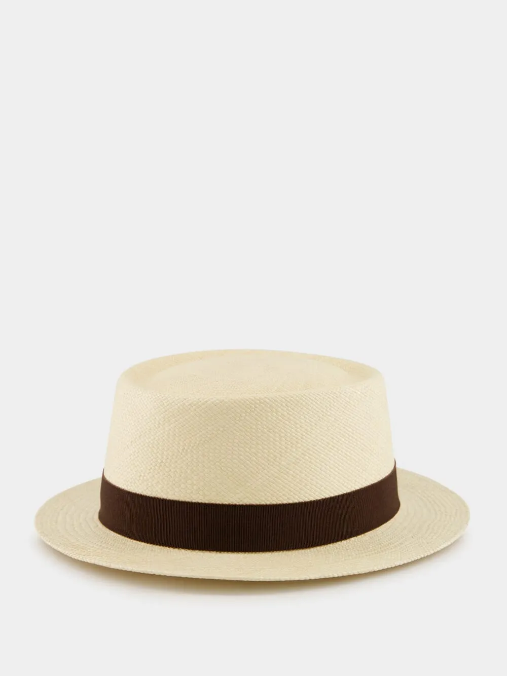 Natural and Brown Andaloubi Panama Hat sold by Fashion Clinic product image thumbnail 2