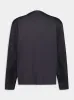 Charcoal Collarless Cotton Twill Overshirt sold by Fashion Clinic
