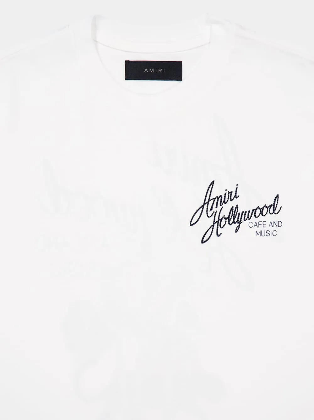 Ivory Hollywood Logo Cotton T-Shirt sold by Fashion Clinic product image thumbnail 3