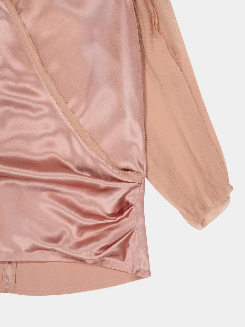 Beige Poudre Shoulder-Pad Blouse sold by Fashion Clinic product image thumbnail 3