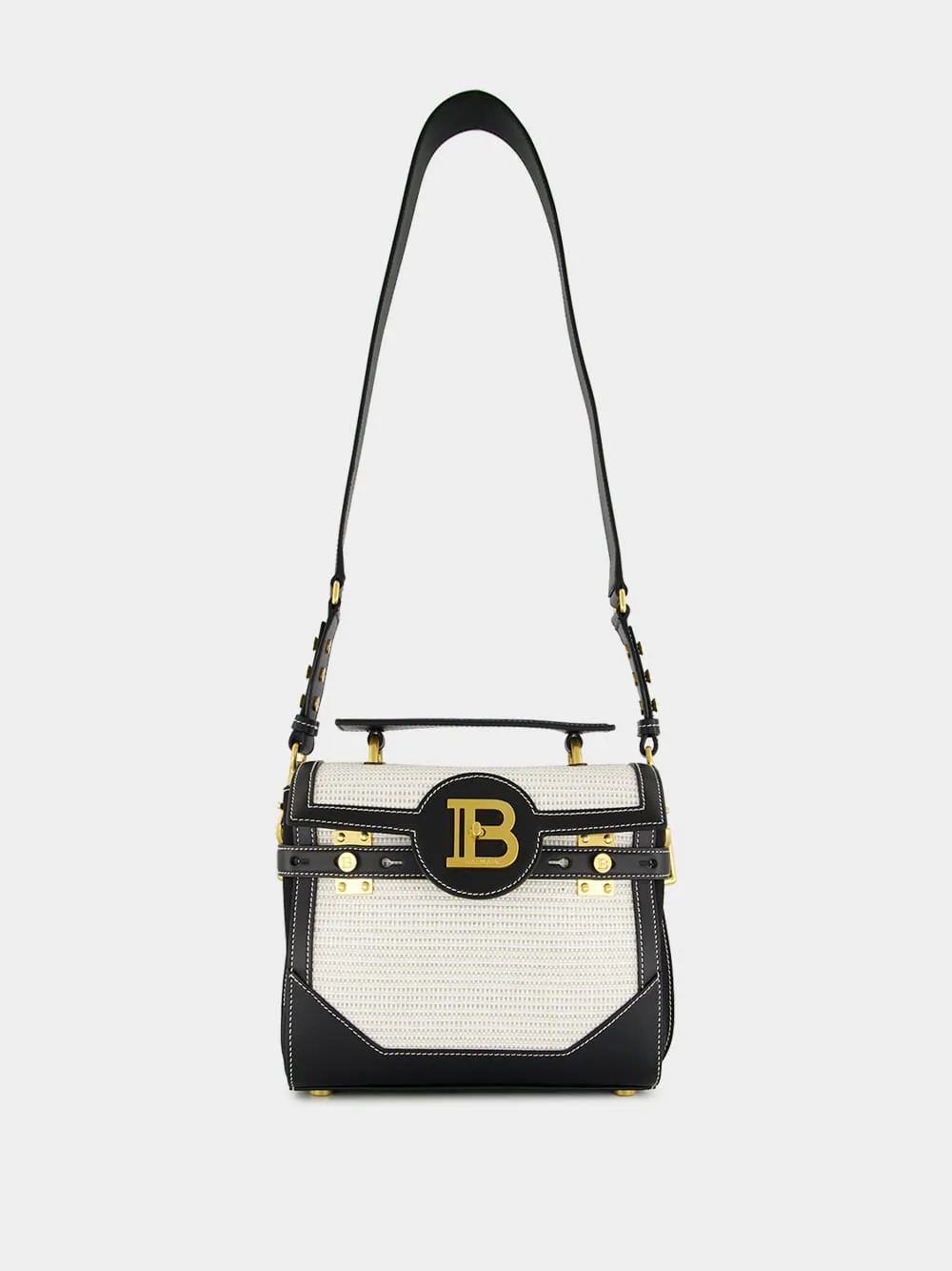 Natural & Black Raffia B-Buzz 23 Bag sold by Fashion Clinic product image thumbnail 3
