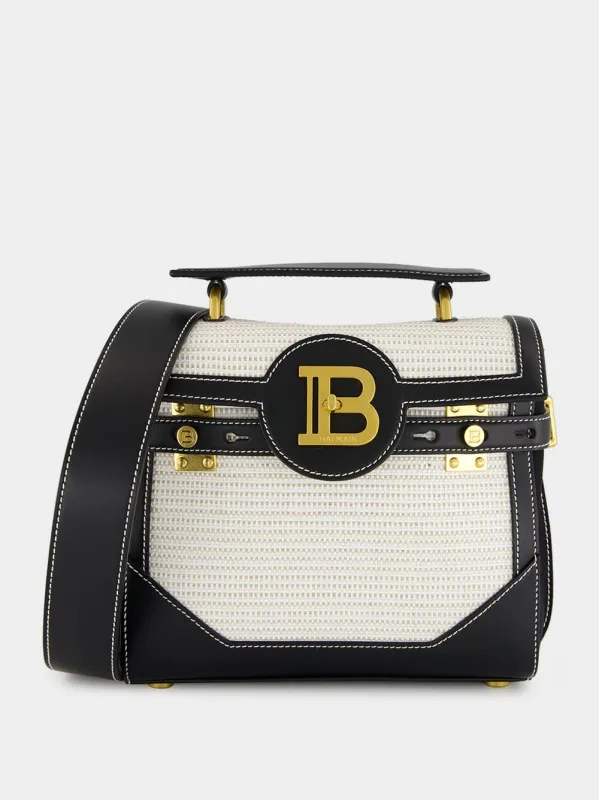 Natural & Black Raffia B-Buzz 23 Bag sold by Fashion Clinic
