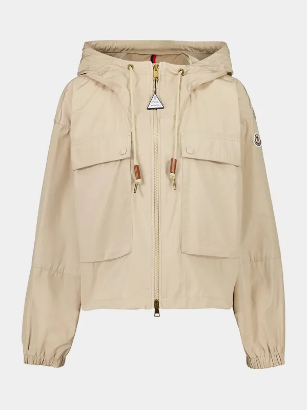 Light Beige Sauvan Hooded Parka sold by Fashion Clinic