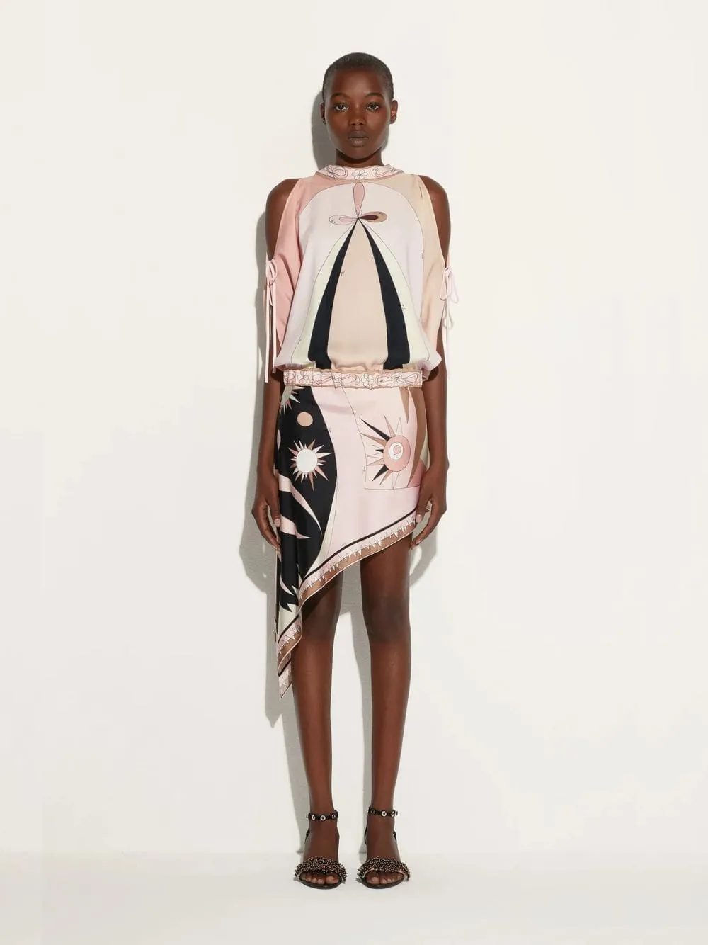 Stella Print Asymmetrical Mini Skirt sold by Fashion Clinic product image thumbnail 2