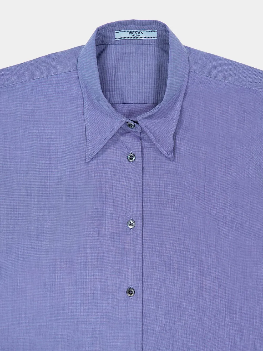 Baltic Blue Fil-à-Fil Shirt sold by Fashion Clinic product image thumbnail 5