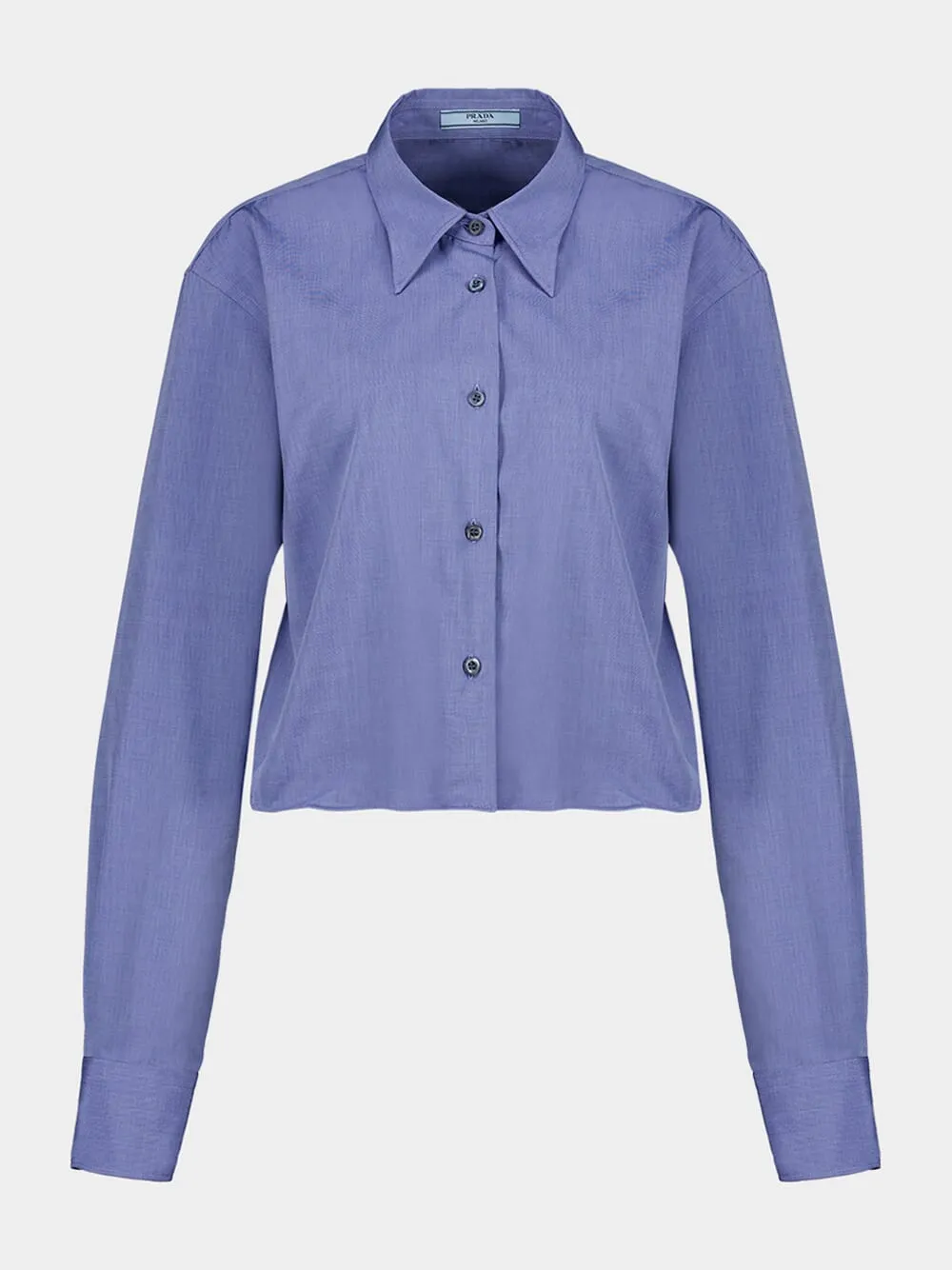 Baltic Blue Fil-à-Fil Shirt sold by Fashion Clinic