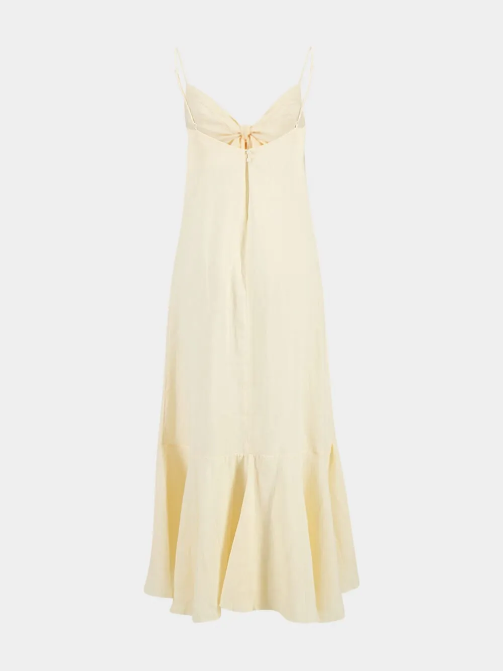 Ecru Zambra Asymmetrical Linen Top sold by Fashion Clinic product image thumbnail 4