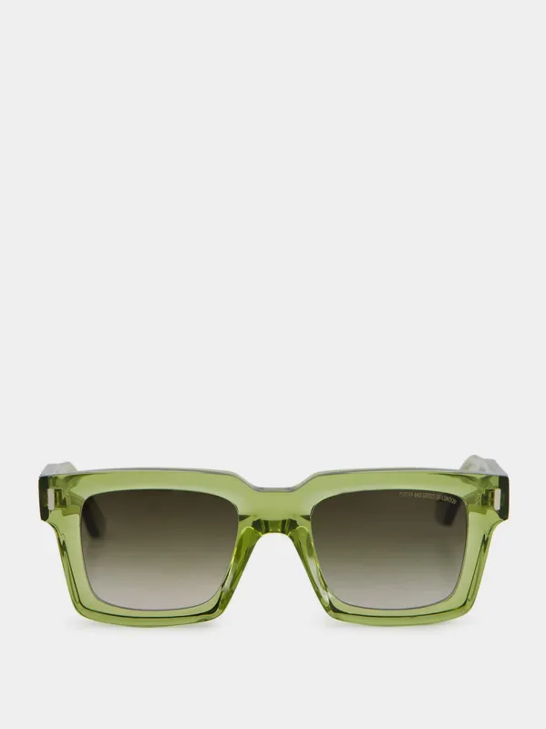 Crystal Green 1386 Square Sunglasses sold by Fashion Clinic