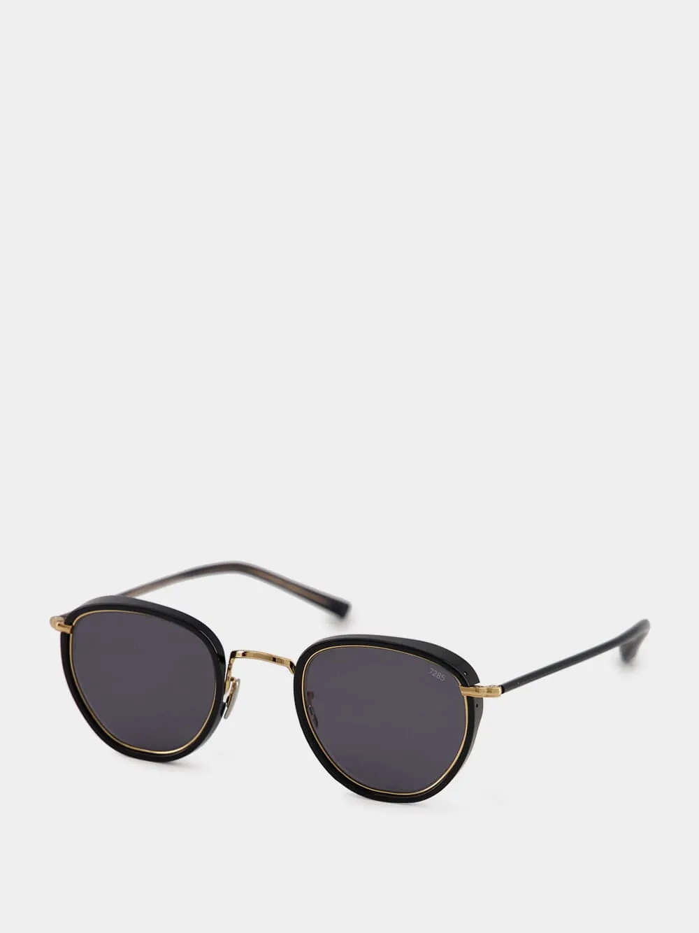 Black 717E Round Sunglasses sold by Fashion Clinic product image thumbnail 4