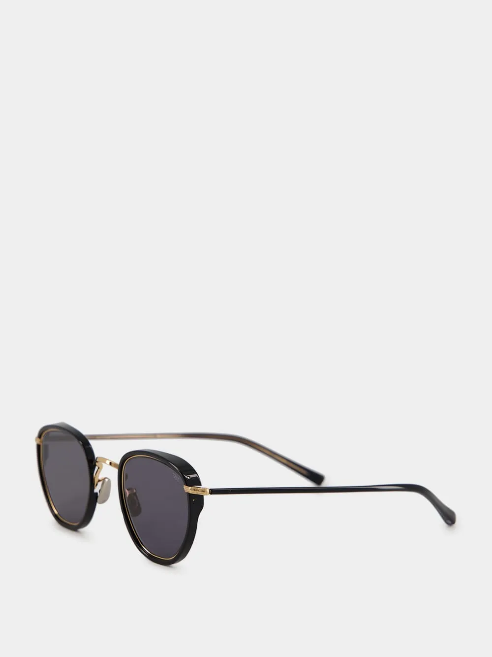 Black 717E Round Sunglasses sold by Fashion Clinic product image thumbnail 3