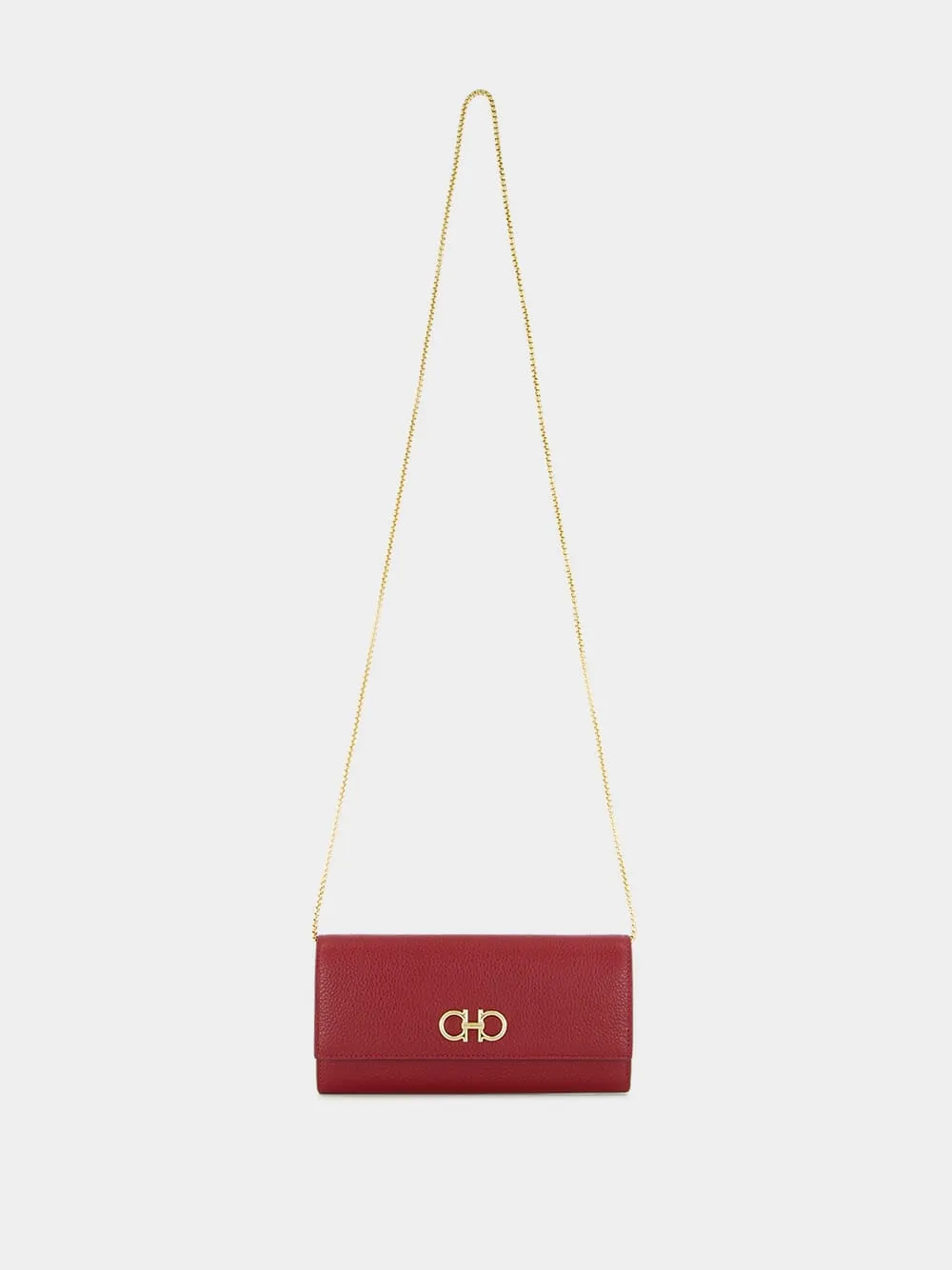 Red Gancini Wallet with Chain sold by Fashion Clinic product image thumbnail 2