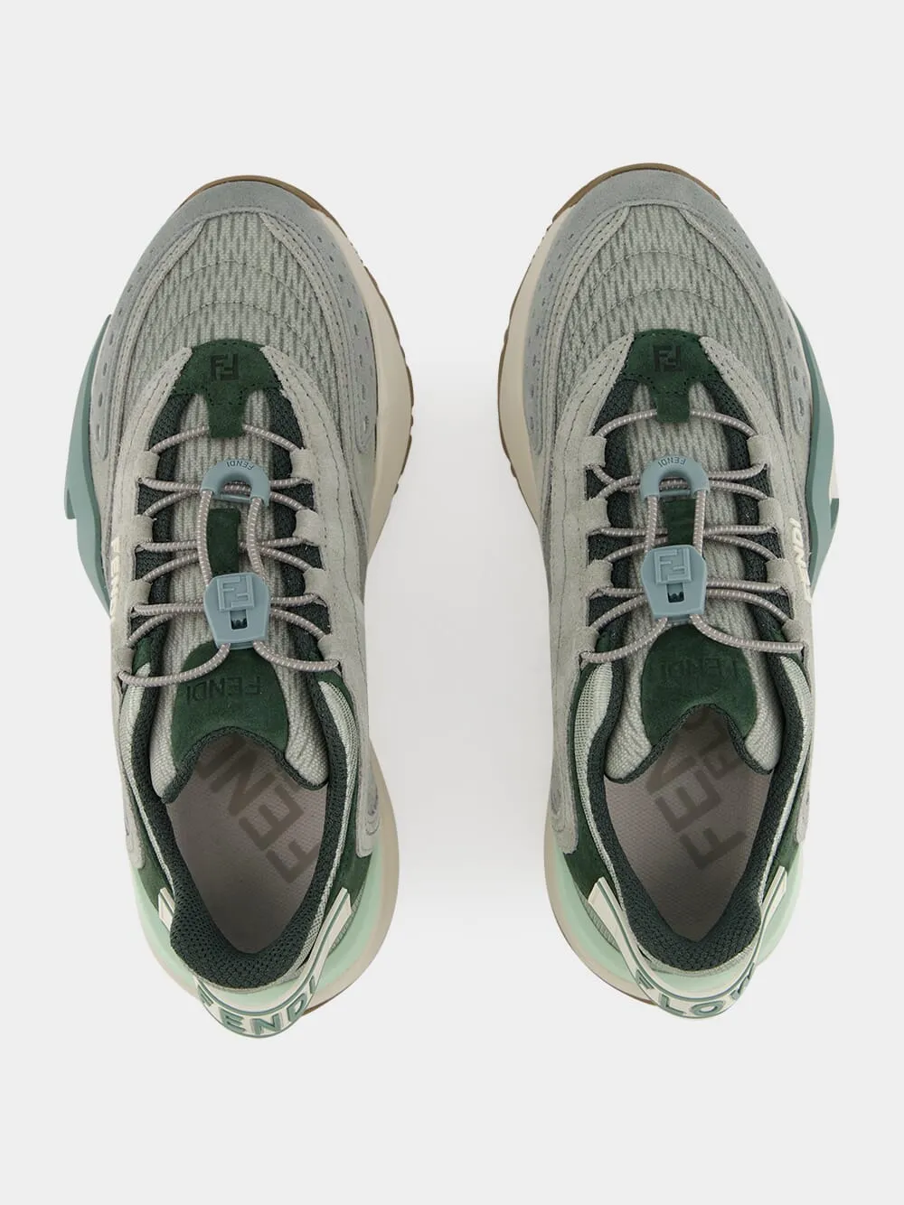 Matcha Mesh & Suede Flow Low-Top Sneakers sold by Fashion Clinic product image thumbnail 4