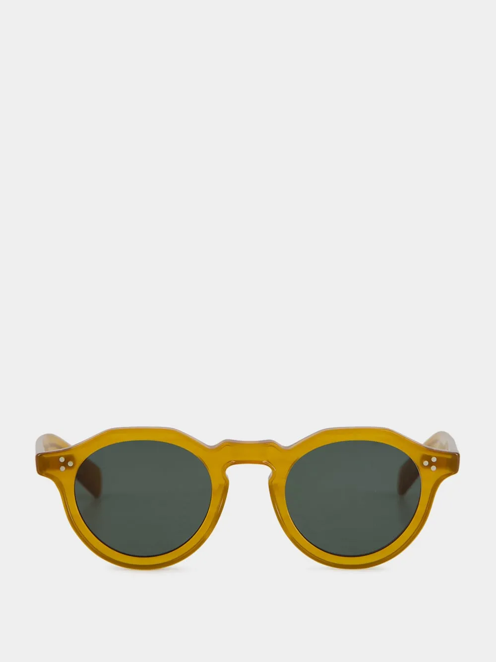 Mandarin Orange Mason Round Sunglasses sold by Fashion Clinic