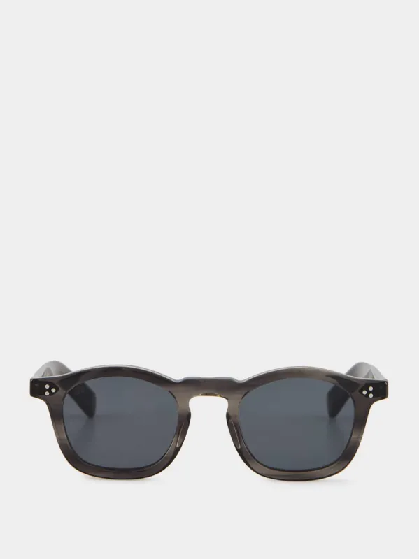 Wenge Sadler Round Sunglasses made by Fashion Clinic