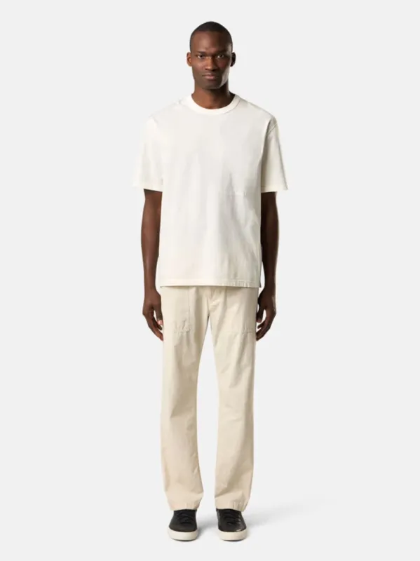 Sand Beige 'Old' Effect Fatigue Trousers sold by Fashion Clinic
